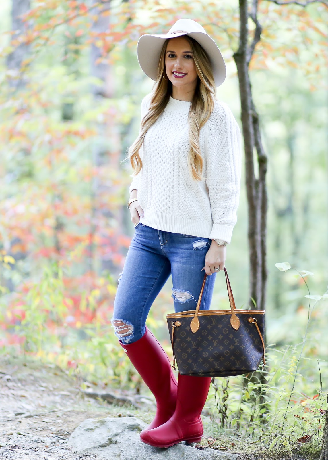 Fall Must-Have: Red Hunter Boots - Laura Beverlin