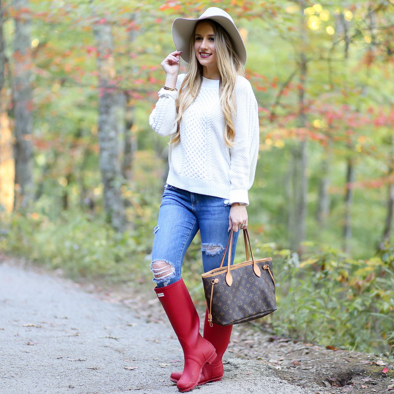 Fall Must-Have: Red Hunter Boots - Laura Beverlin