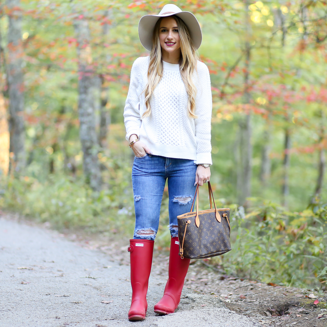 Fall Must-Have: Red Hunter Boots - Laura Beverlin