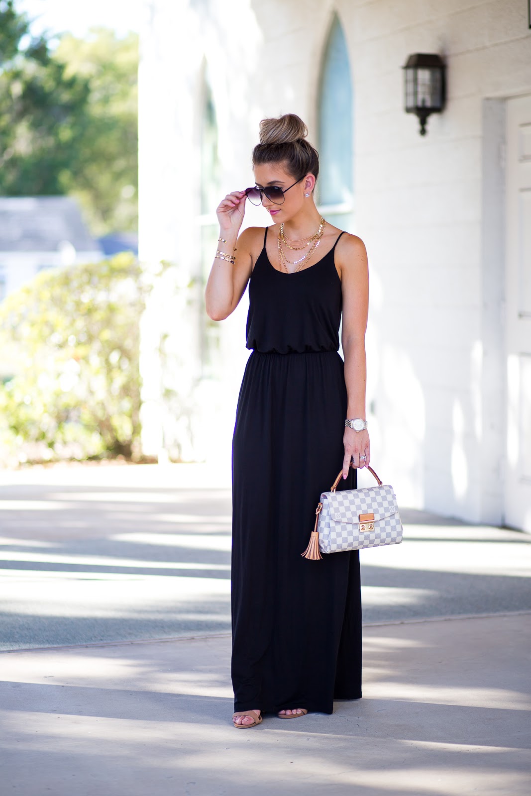 Classic Black Maxi Dress Under $40! - Laura Beverlin