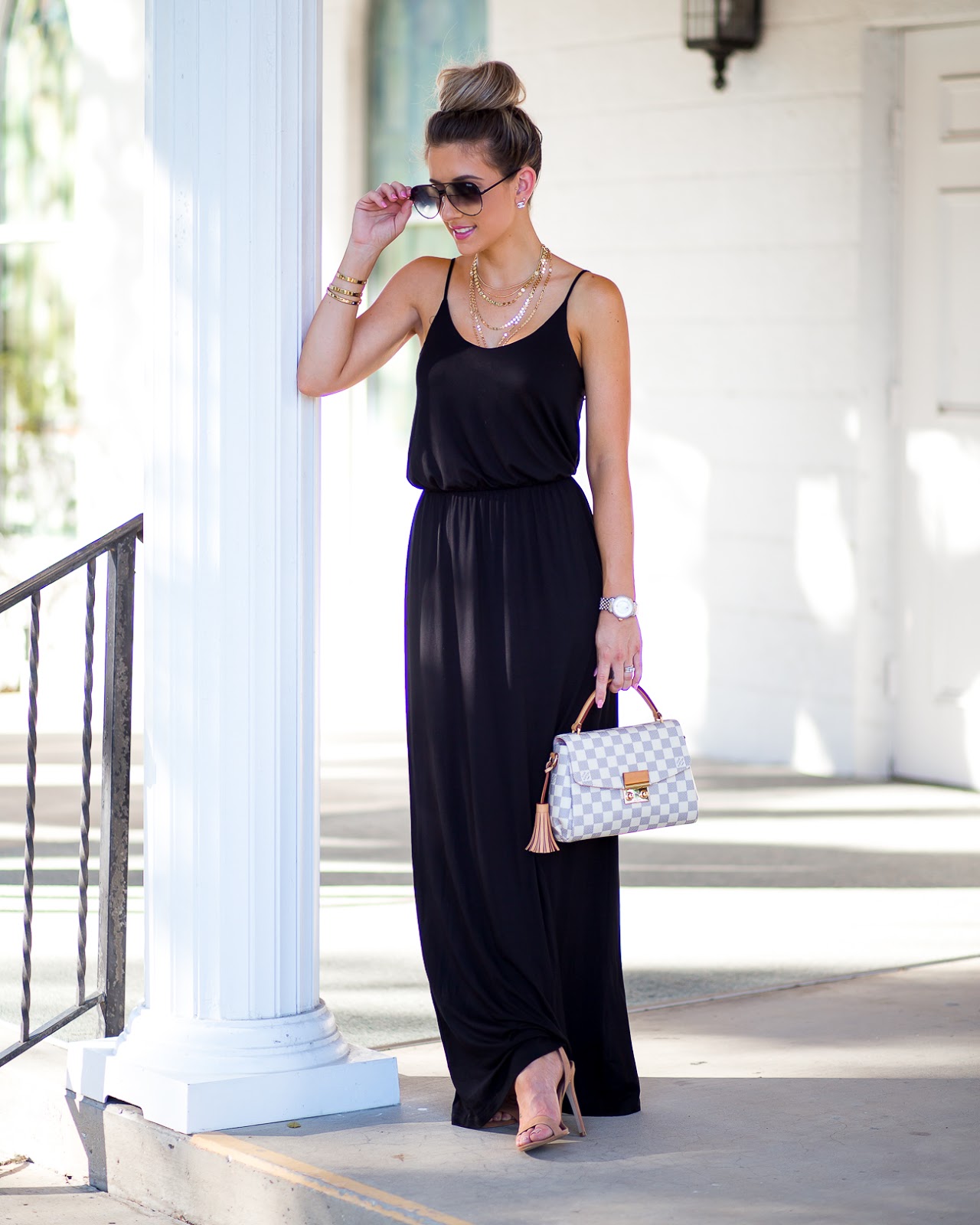 Classic Black Maxi Dress Under $40! - Laura Beverlin