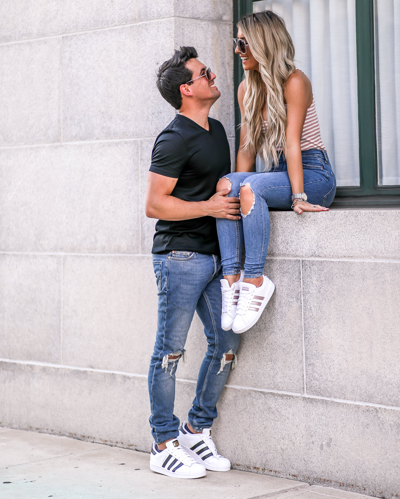 his and hers matching adidas outfits