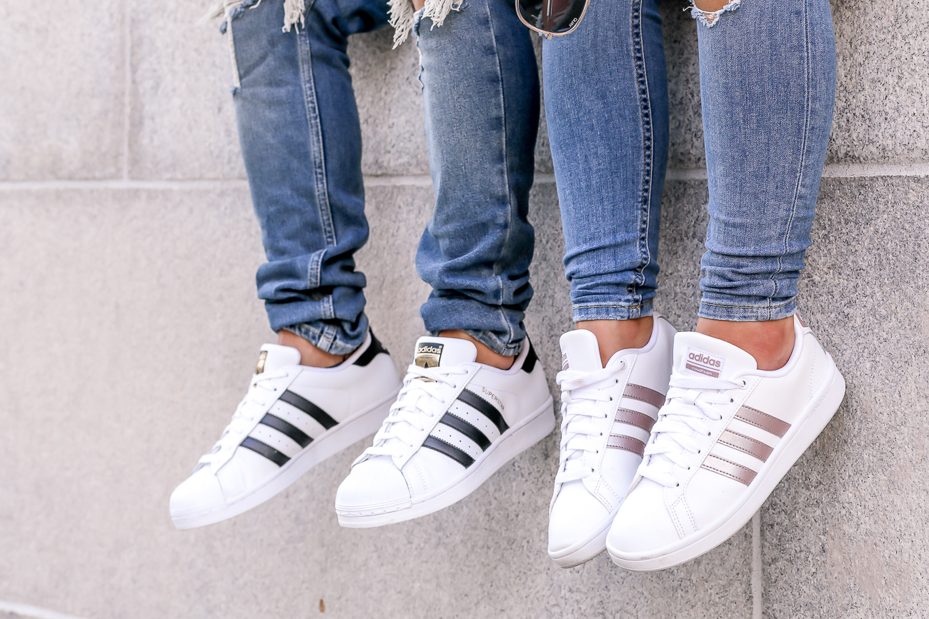 His & Hers outfit idea Adidas Superstar Casual summer Style 