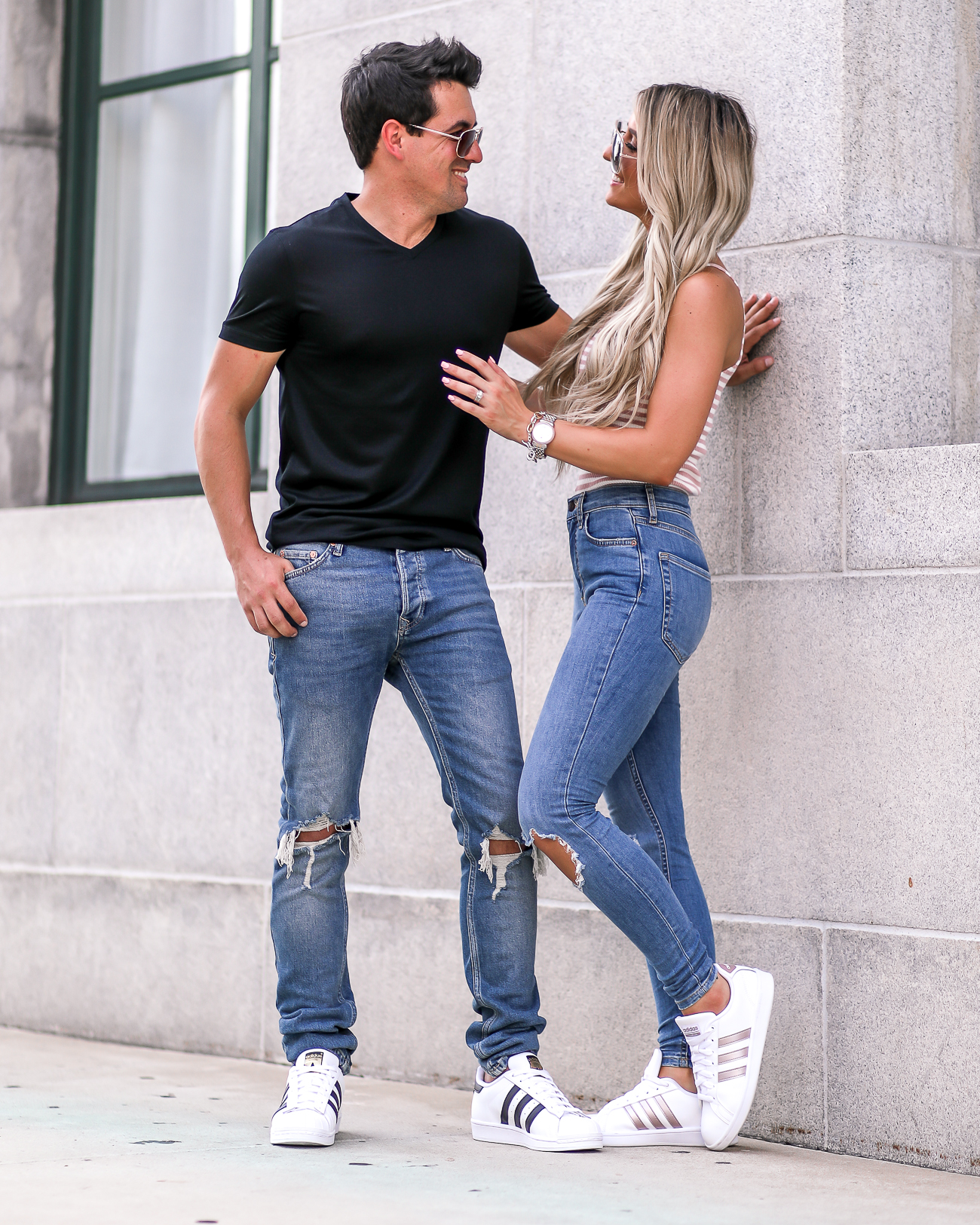 his and hers matching adidas outfits