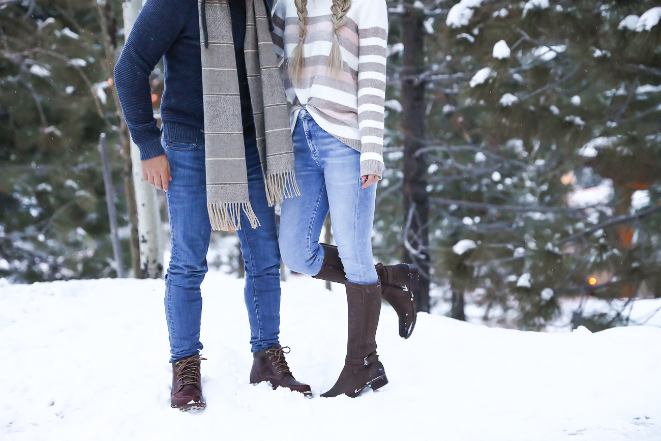 Zappos Rockport Christy Boots His & hers Couple winter outfit ideas Lake Tahoe NorthStar Resort Laura Beverlin -4
