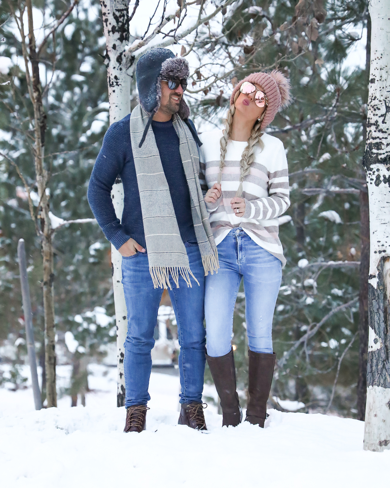 Zappos Rockport Christy Boots His & hers Couple winter outfit ideas Lake Tahoe NorthStar Resort Laura Beverlin -19