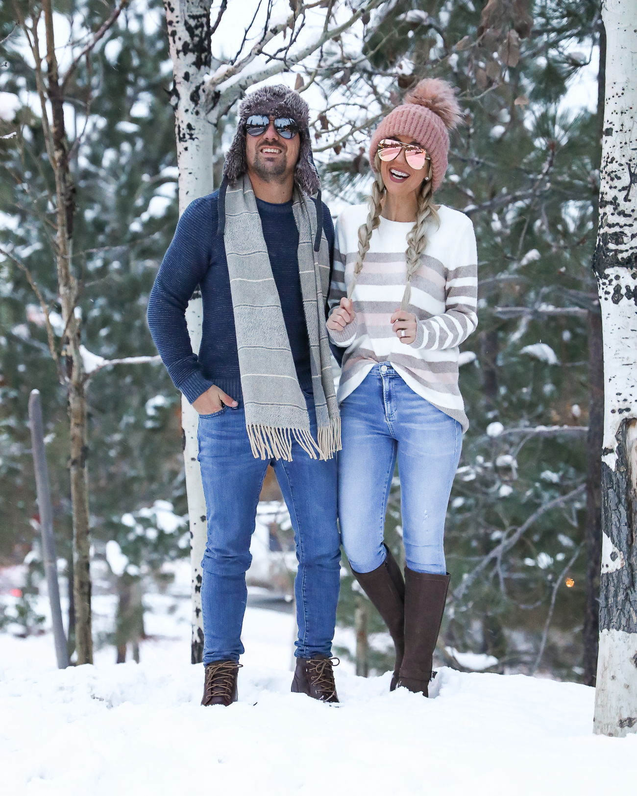 Zappos Rockport Christy Boots His & hers Couple winter outfit ideas Lake Tahoe NorthStar Resort Laura Beverlin -4