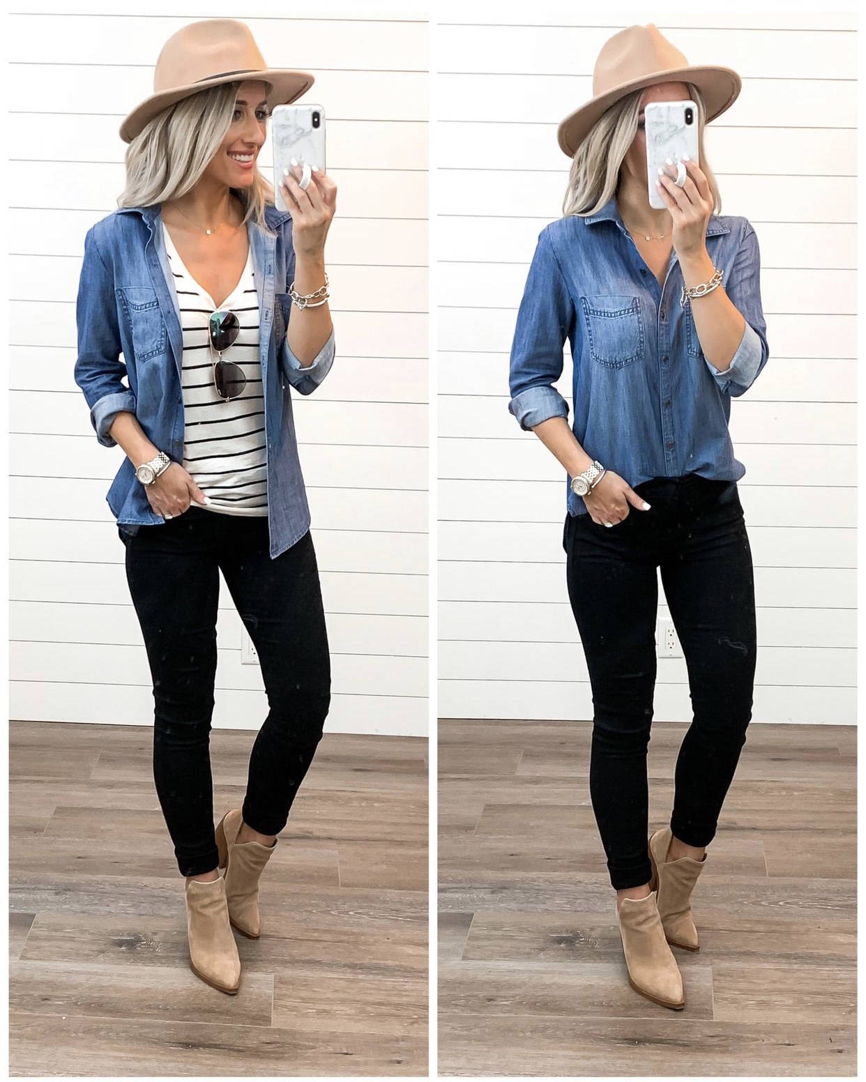 nordstrom anniversary sale nsale 2019 fall basics summer to fall transition casual outfits Laura Beverlin 19