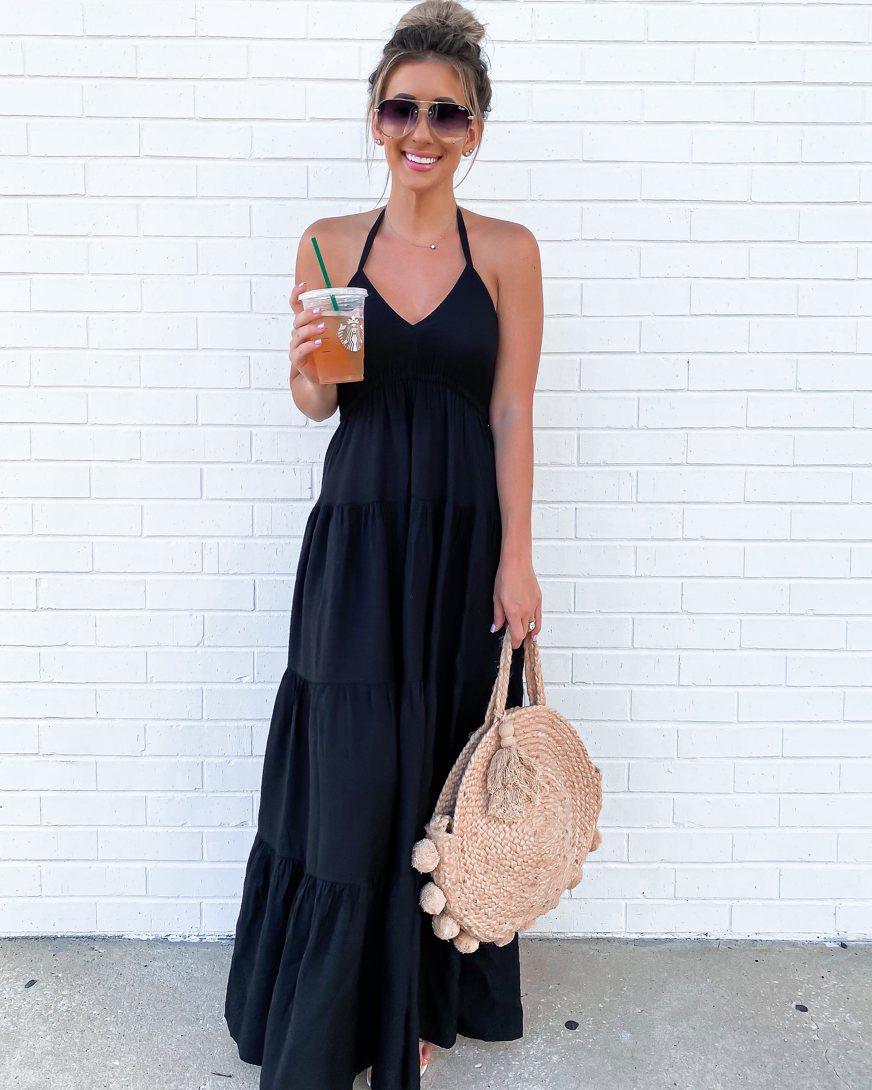 Black maxi summer clearance dress