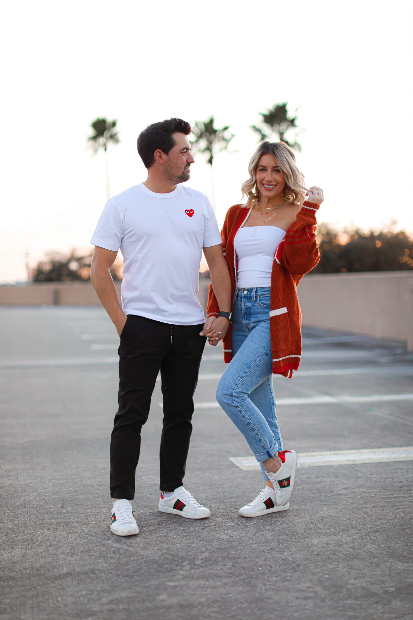 Blush & White Valentine's Day Outfit Idea - Laura Beverlin